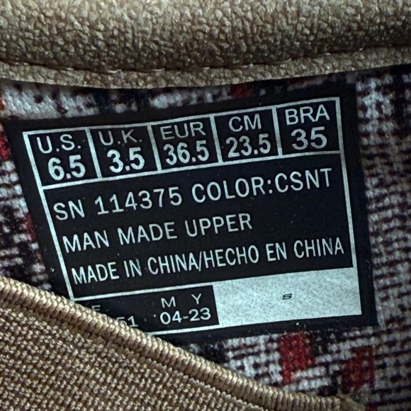 Skechers Bob’s Tan Slip-On Loafers Vegan Memory Foam Size 6.5 - Picture 11 of 12